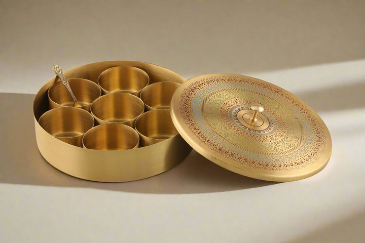 Embossed Coloured Masala Box