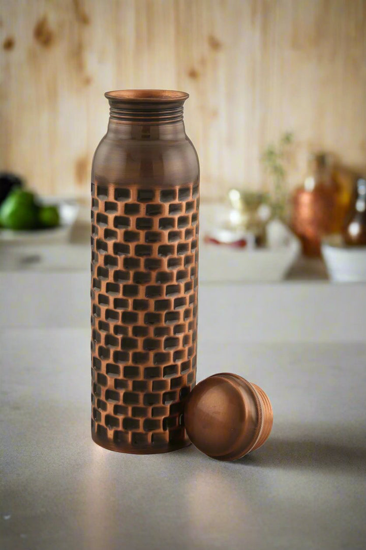 Antique Marble Copper Bottle