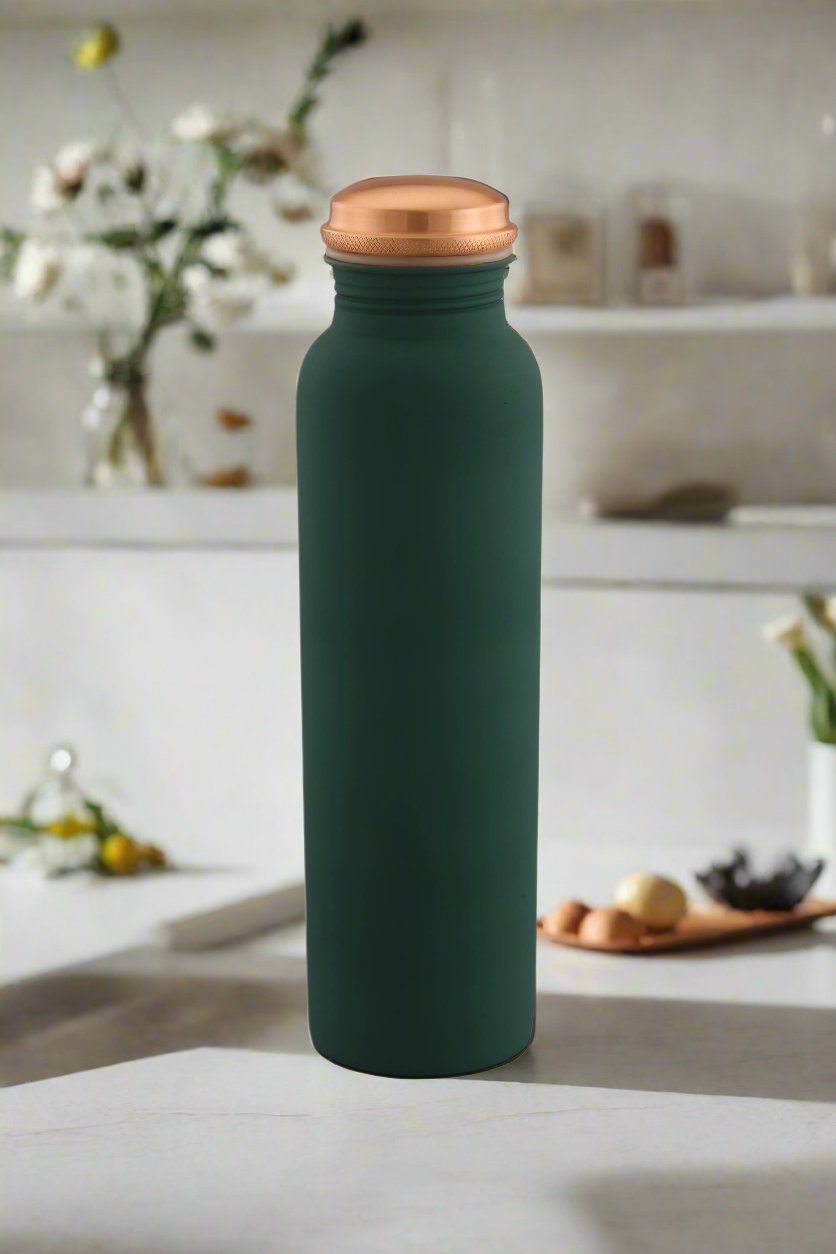 Velvet Touch Finish Bottle Teal Green