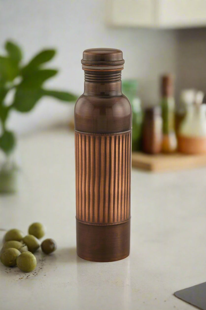 Antique Rope Copper Bottle