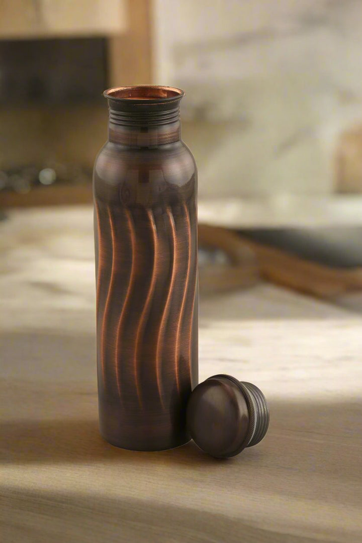 Antique Wave Copper Bottle