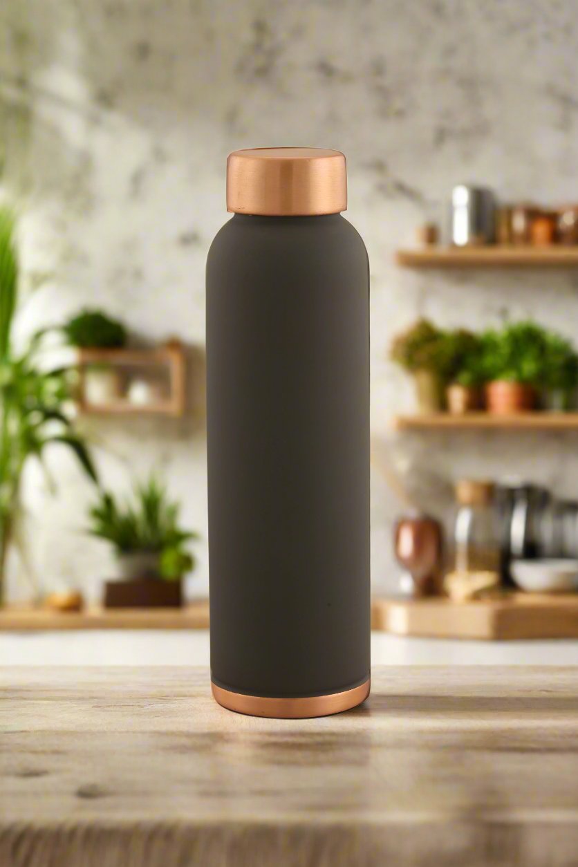 Vital Velvet Touch Finish Copper Bottle - Grey