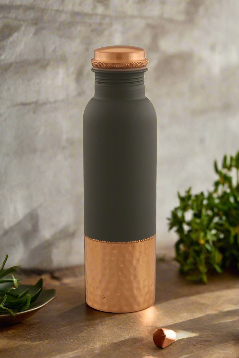 Velvet Touch Half Hammered Copper Bottle