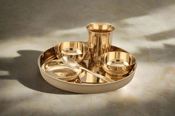 Curved (7 Pcs.) Thali Set