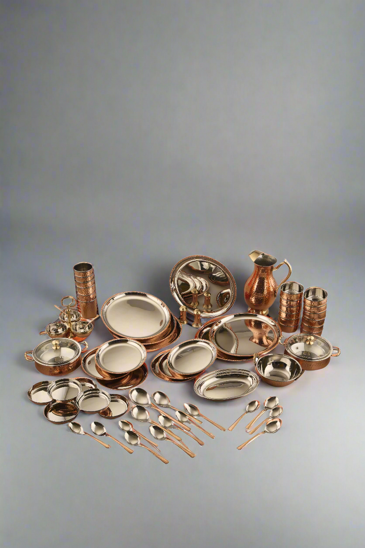 63 Pcs Dinner Set S/C (Hammered)