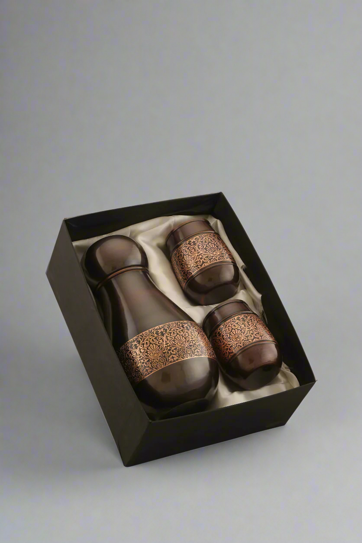 Copper Bottle gift set (Antique)